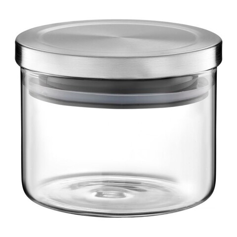 Borcan din sticla cu capac metalic roxy, ambition, 440 ml