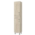Dulap de baie, Arcadia, Selin 2 Doors 1 Drawer, Travertin