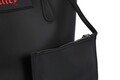 Geanta Juicy Couture 168, 45x13x30 cm, piele ecologica, negru/rosu