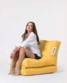 Fotoliu extensibil, Siesta, Ferndale Bean Bag, 55 - 180 cm, poliester impermeabil, galben