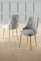 Set scaune 4 piese, Charlotte, Newa, Gri / Auriu