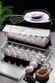 Set suporturi pentru ou, Hermia, 639OKK1138, PLASTIC, Transparent