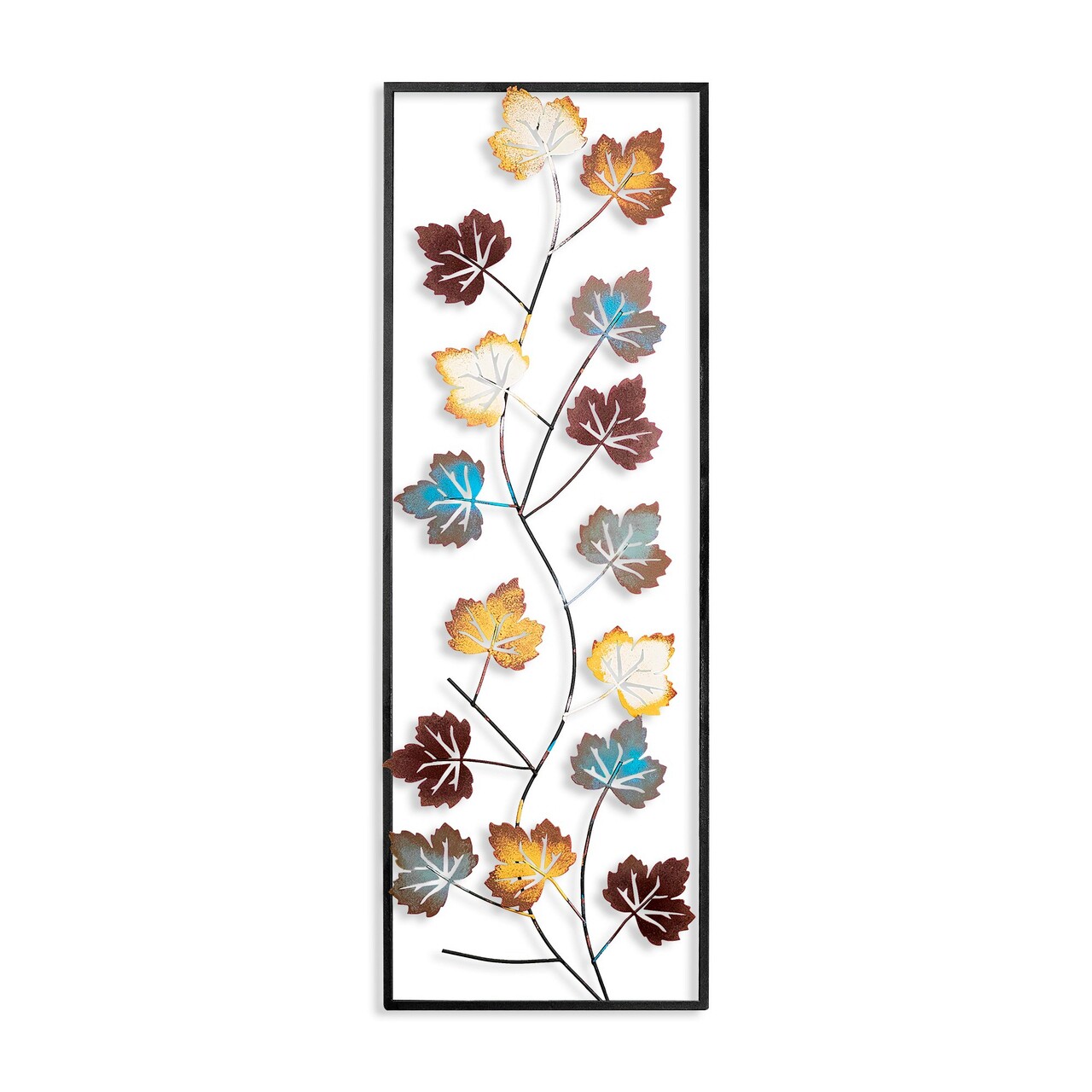 Decoratiune de perete, Platane, Dimensiune: 32 x 90 cm, Multicolor - imagine 6