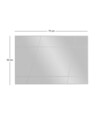 Oglinda decorativa, Siam, Akol, 50x75x2.2 cm, MDF , Alb