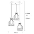 Lustra, Opviq, 892OPV1691, Metal, Negru