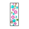 Decoratiune de perete, Antique, Metal, Dimensiune: 74 x 28 cm, Multicolor