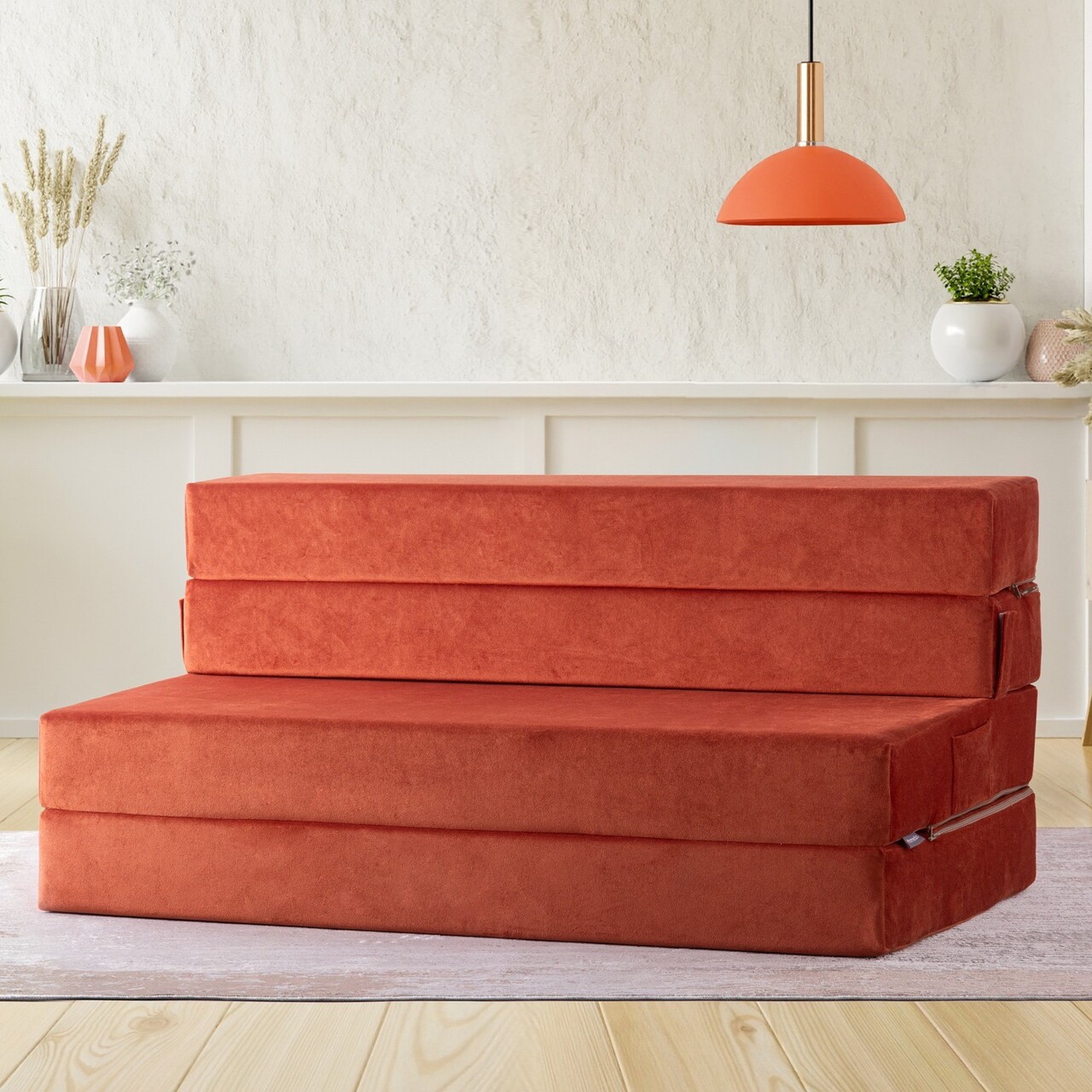 Canapea extensibila 2 locuri, Atelier del Sofa, 363SLD1129, Textil, Portocaliu - view 3