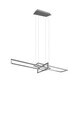 Lustra Salinas, TRIO, 110x40x150 cm, 34W, 1x SMD, metal, argintiu mat