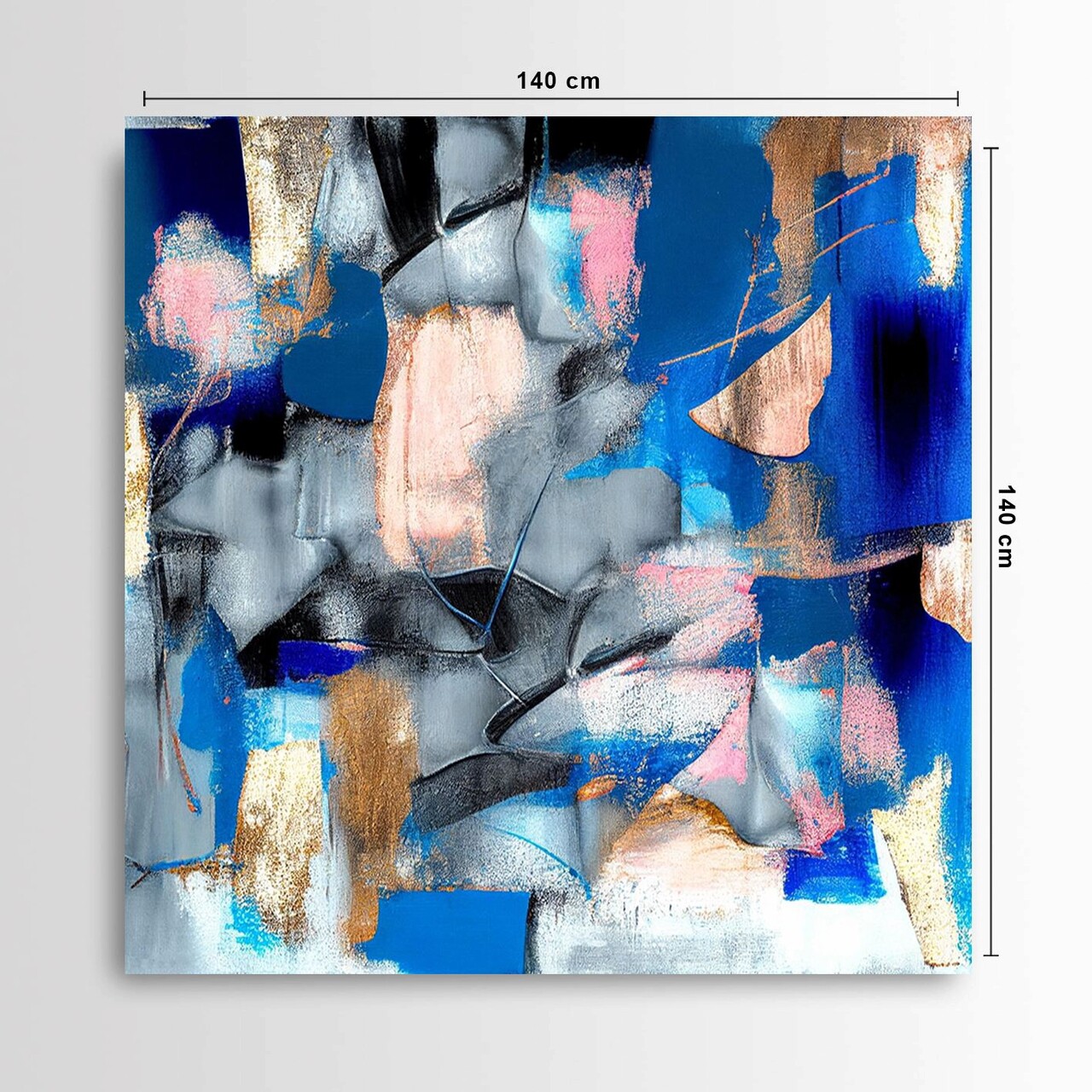 Tablou decorativ, DEV10712-140140, Cadru: 100% LEMN (Grosime: 3-4 cm), Multicolor - view 4