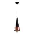 Lustra, Tatum, 584TTM1128, Metal, Negru/Cupru