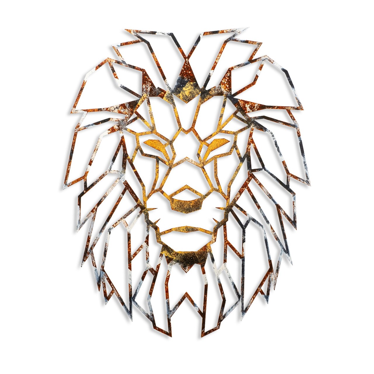 Decoratiune de perete, Lion, 40 x 50 cm, Multicolor - view 6