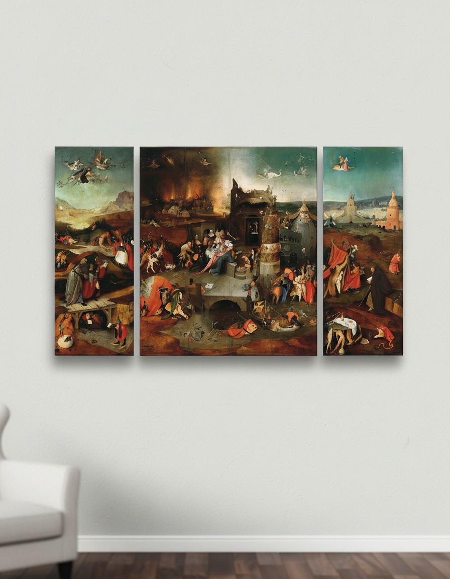 Tablou decorativ, Huhu3161, Dimensiune: 90 x 90 cm (1 bucată), Multicolor