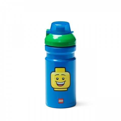 Sticla de apa Boy, LEGO, 390 ml, polipropilena, albastru
