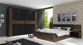 Dulap pentru haine Rhenen, Bedora, 269.9x61.2x209.7 cm, PAL/metal, maro/negru