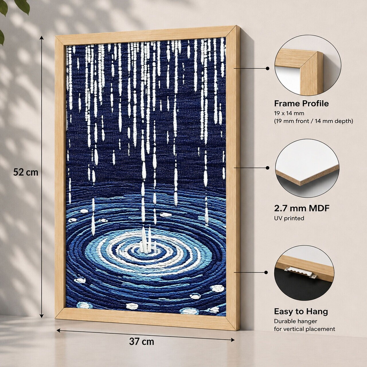 Tablou decorativ, 3752AACT-060, Fundal: 100% MDF (Grosime: 2,7 mm) Vopsire: Imprimare UV, Multicolor — imaginea 2