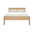 Pat dublu, 140x200 cm, Luna Colonial, Inter Link, lemn, stejar
