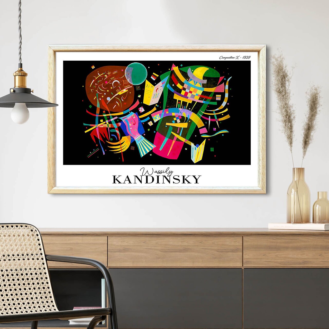 Tablou decorativ 4262AHSKANDINSKY-001 Fundal: 100% MDF (Grosime: 27 mm) Multicolor