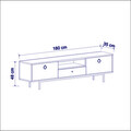 Set mobilier living, Inarch, Natural,  Antracit