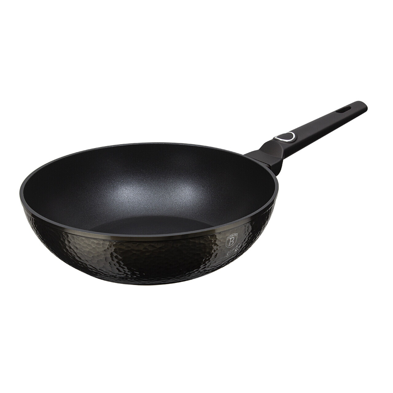 Tigaie Wok Berlinger Haus, Primal Gloss, 28 cm, 3.2 L, aluminiu forjat, negru - imagine 5
