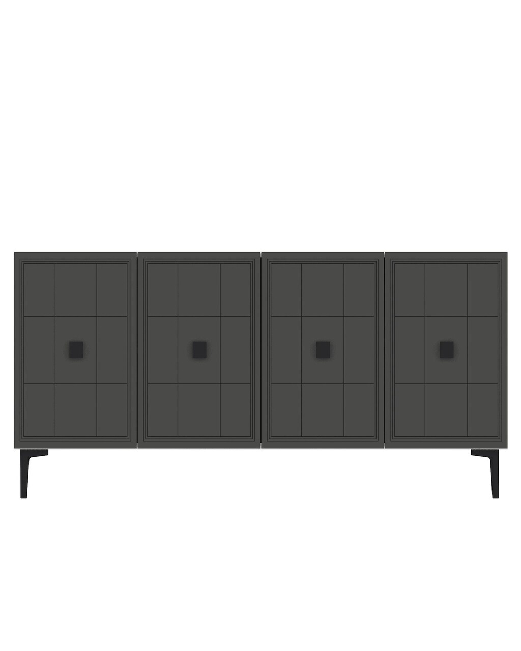 Consola, Hanah Home, Yuka 120, 120x75x32 cm, Antracit - view 6