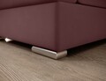 Coltar extensibil dreapta 3 locuri ELTAP, RT-24VE, Siber, 270x186x93 cm, lemn/poliester, roz inchis