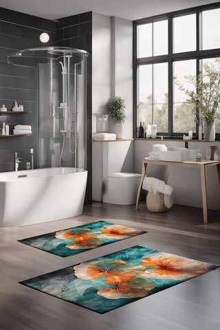 Set covorase de baie, Cartwright, CT-5410, Poliester, Multicolor