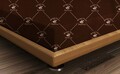 Cearceaf de pat cu elastic, 140x190 cm, 100% bumbac ranforce, Beverly Hills Polo Club, BHPC 006, maro