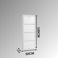 Pantofar, Hanah Home, 4 Doors Lock, 50x140x15 cm, Alb