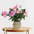 Floare artificiala Hibiscus, 20x20x35 cm, polipropilena, roz