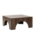 Masuta de cafea, Neostill, Collesium, 80x37x80 cm, PAL, Maro