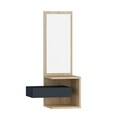 Dulap cu oglinda Stella, Arnetti, 49.1 x 31.3 x 90 cm, oak/antracit