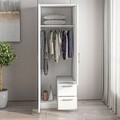 Dulap pentru haine, Inarch, Merlin 2, Alb