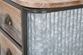 Noptiera cu 2 sertare Bronxs, Mauro Ferretti, 43.5x36.5x72.5 cm, fier, negru/gri