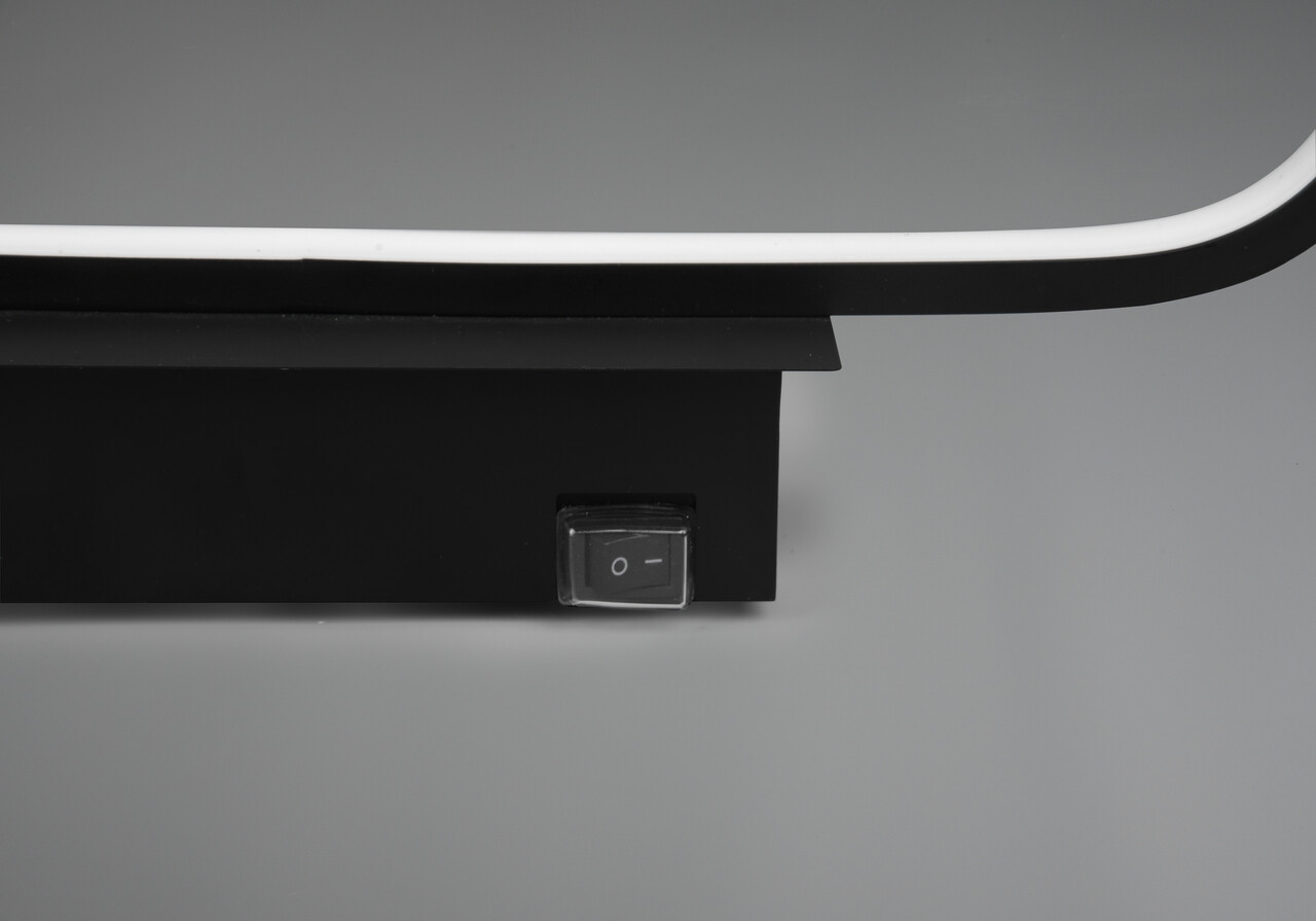 Aplica de perete Gianni, TRIO, 40x14.8x7.5 cm, 17W, 1x SMD, metal, negru mat