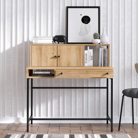 Birou, Elegance, Jodie, Stejar safir / negru