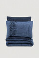 Lenjerie de pat pentru o persoana (DE), Sooty - Denim Blue, Cotton Box, Bumbac Ranforce