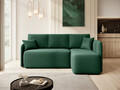Coltar extensibil dreapta 3 locuri ELTAP, Hadson, 206x150x89 cm, lemn/poliester, verde inchis