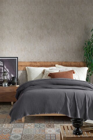 Cuvertura Double Pique, 200×250 cm, 100% bumbac, Cuenca, Viaden, antracit mezoni.ro
