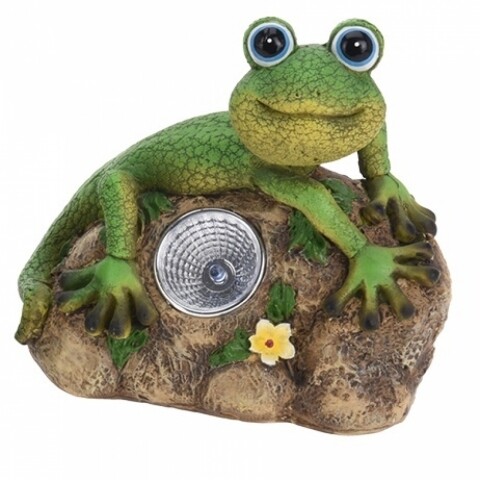 Lampa solara de gradina, 13 cm, Lizard Green
