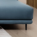 Coltar extensibil dreapta 4 locuri ELTAP, RT-100VE, Dalia, 289x190x95 cm, lemn/poliester, albastru deschis