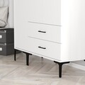 Dulap pentru haine, Hommy Craft, Kumsal ST, 120x47.5x201.4 cm, PAL, Alb