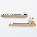 Set 2 rafturi pentru perete Aa067, Evila Originals, 70x13x6 cm, bej