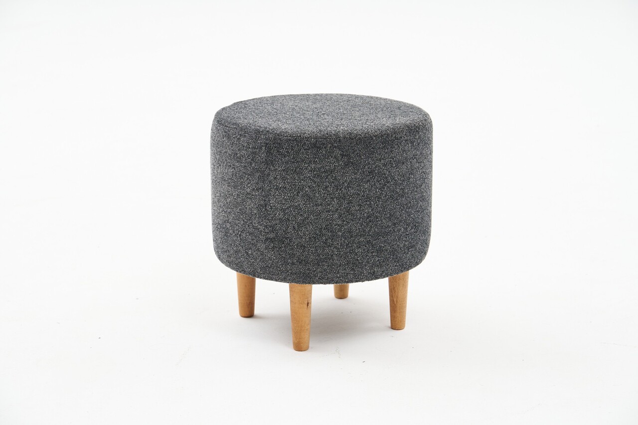 Taburet, Atelier del Sofa, 825BLC2391, Lemn, Gri - view 2