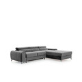 Coltar extensibil dreapta 3 locuri ELTAP, RT-03NU, Grayson, 278x205x92 cm, lemn/poliester, gri