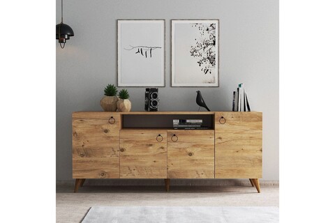 Consola, tanmob, ksl0202, 180x79.3x44.5 cm, pal , maro