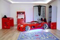 Pat pentru copii Car, Musvenus, Mnv3, 130x60x235 cm, Multicolor