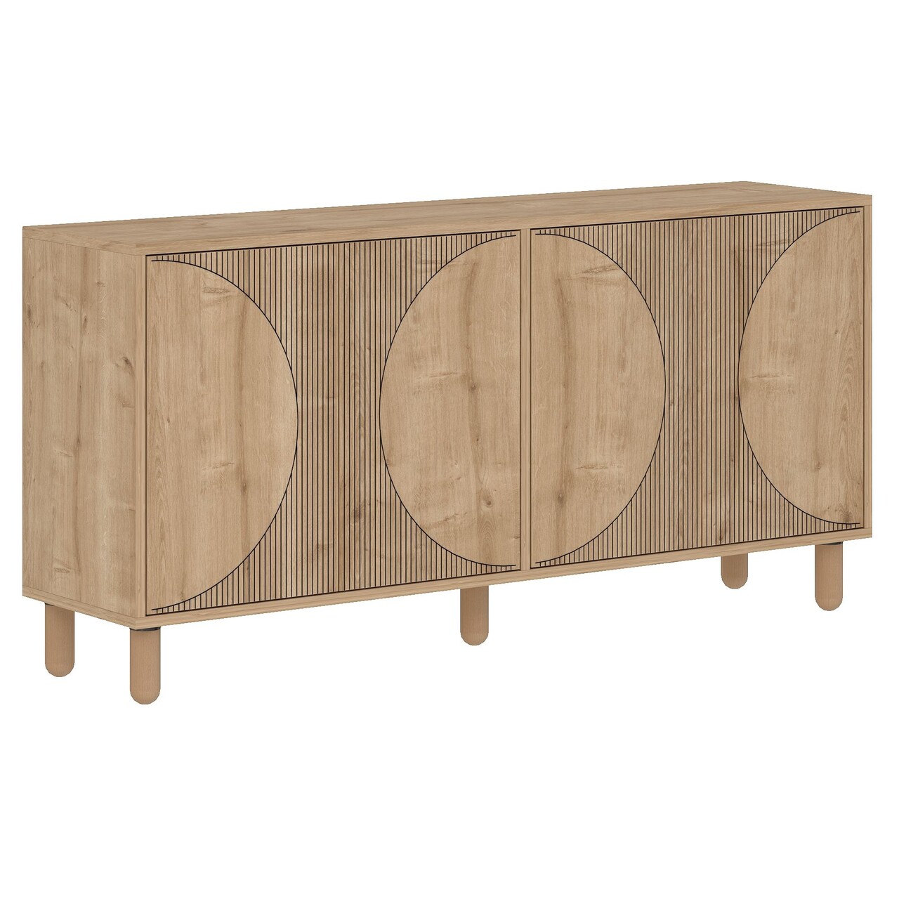 Consola, Hanah Home, Arventa, 150x73x36 cm, PAL, Maro - view 5