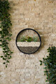 Decoratiune de perete, Cinquefoil, Metal, Fier, Galben / Negru / Alb