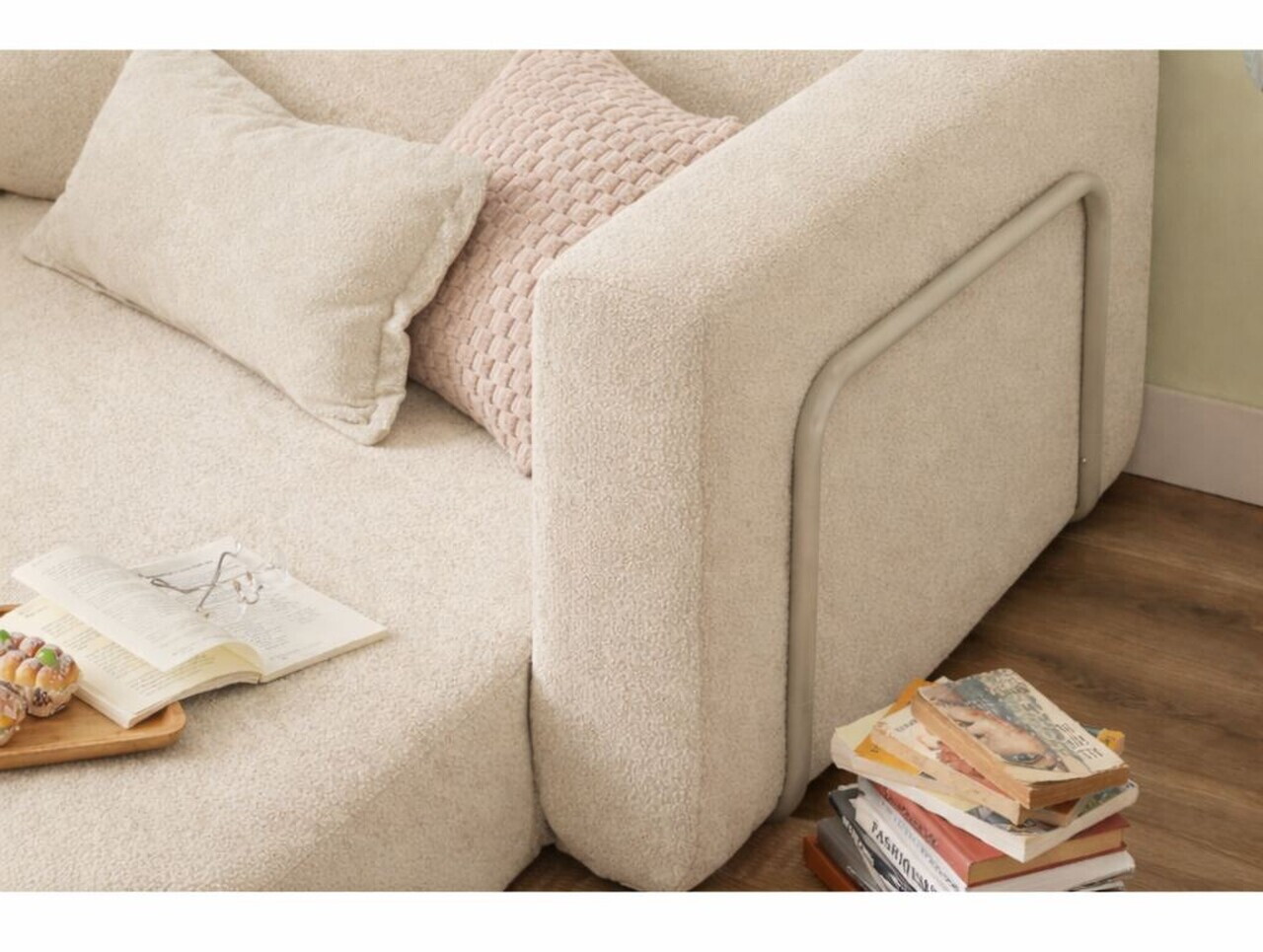 Fotoliu extensibil, Atelier del Sofa, 118FVL1103, Tesatura Boucle, Crem - view 5