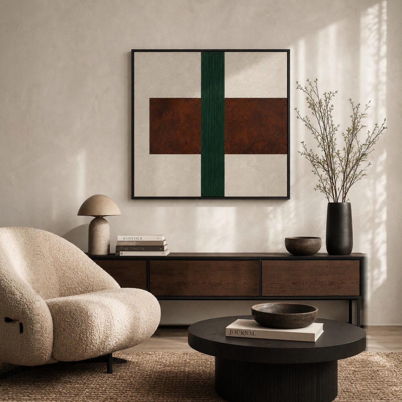 Tablou decorativ, Huhu3199, Cadru: Lemn de pin, Multicolor